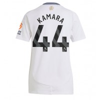 Maglia Calcio Aston Villa Boubacar Kamara #44 Seconda Divisa Donna 2024-25 Manica Corta